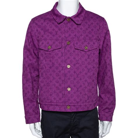 louis vuitton purple denim jacket